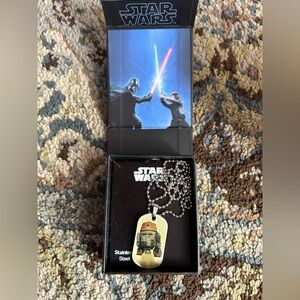 Star Wars Rebel boys dog tag style necklace, stainless steel